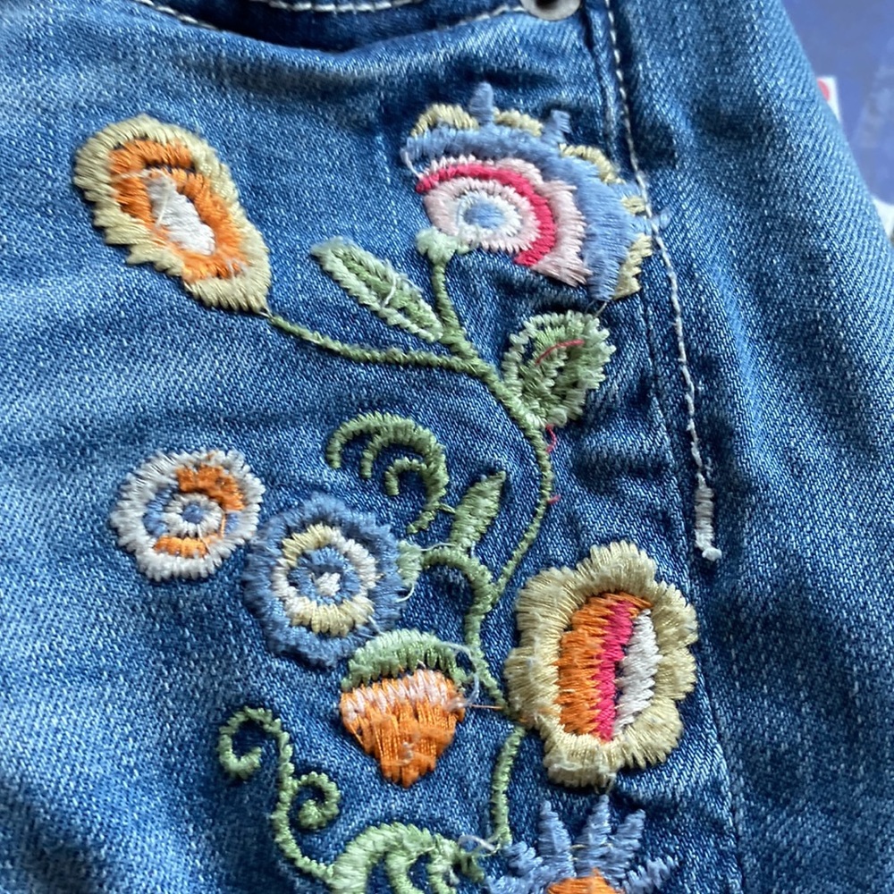 Drift Wood Audrey 25 Embroidered Jeans Gem